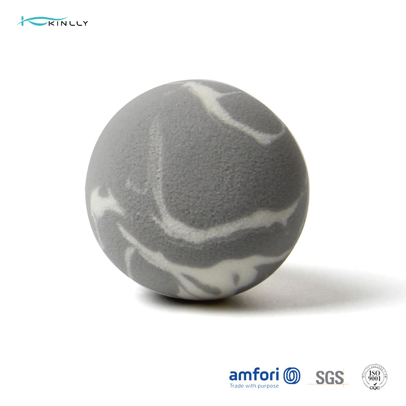 Gray White Poly Bag ODM Makeup Puff Sponge For Face