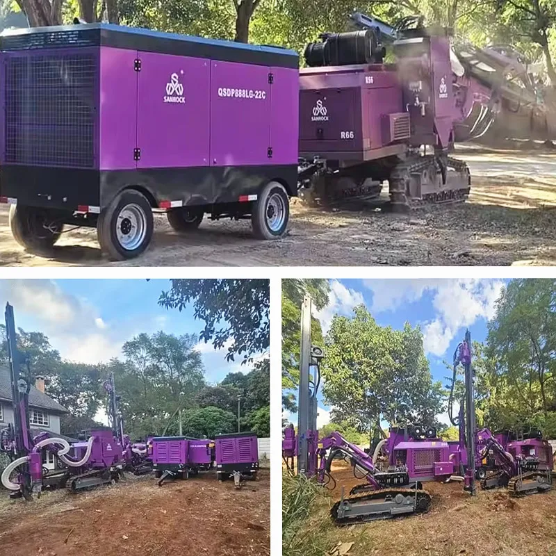 35KN Lifting Force Mining Borehole Drilling Machine Top Hammer Drilling Rig