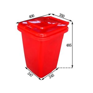 30 Gallons Recycle Trashcan Outside Plastic Trash And Recycling Can