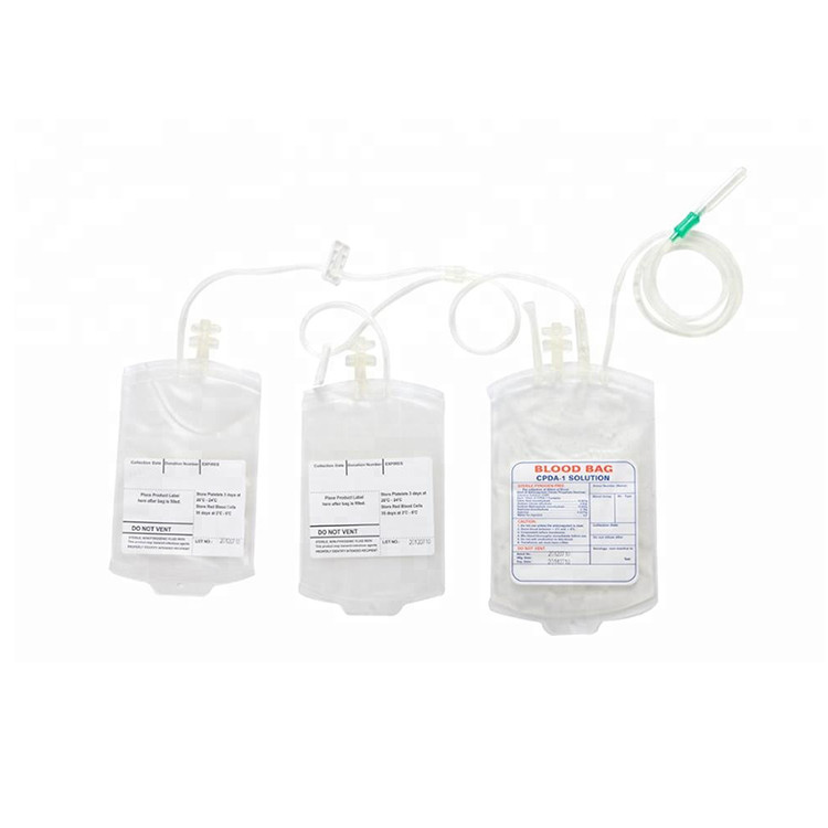 Medical Disposable Plastic Blood Bag 250mL 350mL 450mL 500mL