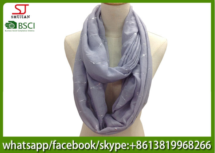China factory direct supply thin neckerchief Gilding spring summer scarf 70*180cm 20%Cotton 80%Polyester keep clean