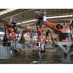 Robot multi-model flexible welding line project