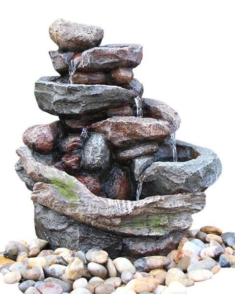 Creek Cascading Water Fountains Outdoor , Large Garden Water Fountains In