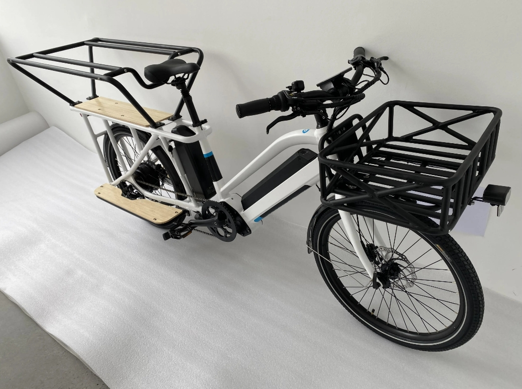 20 Inch Wheel Disc Brake Cargo E Bike 48V 500W With 14.5Ah 21Ah 24.5Ah Lithium Battery