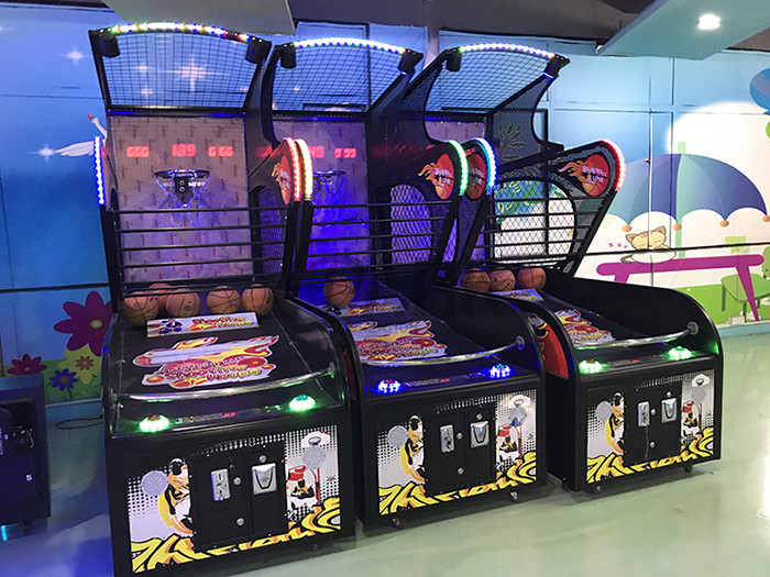 Metal Material Arcade Basketball Game Machine Coin Operated