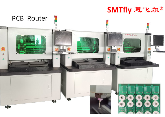 High Precision PCB Depaneler Router Machine for Milling Joints of FR4/CEM/MCPCB Boards