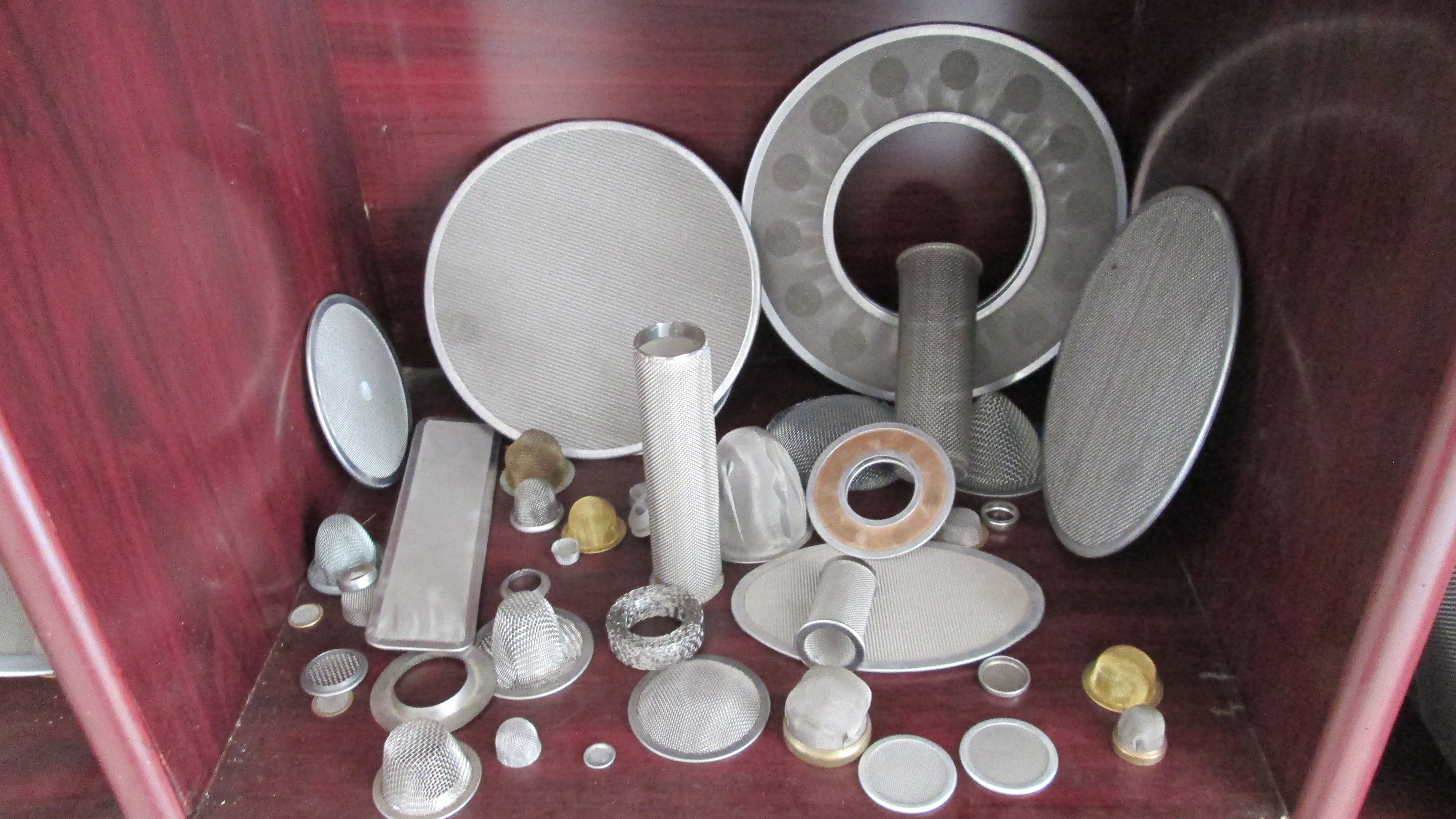 Stainless Steel Wire Mesh Filters Discs 152mm Diameter Copper Mesh Filter customized