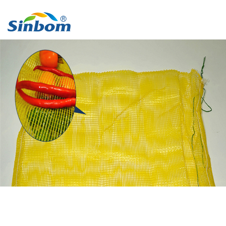 Industrial Agriculture 50x80 cm PP PE Fresh Fruit Onion Sacks Packing Leno Mesh Bag For Vegetables