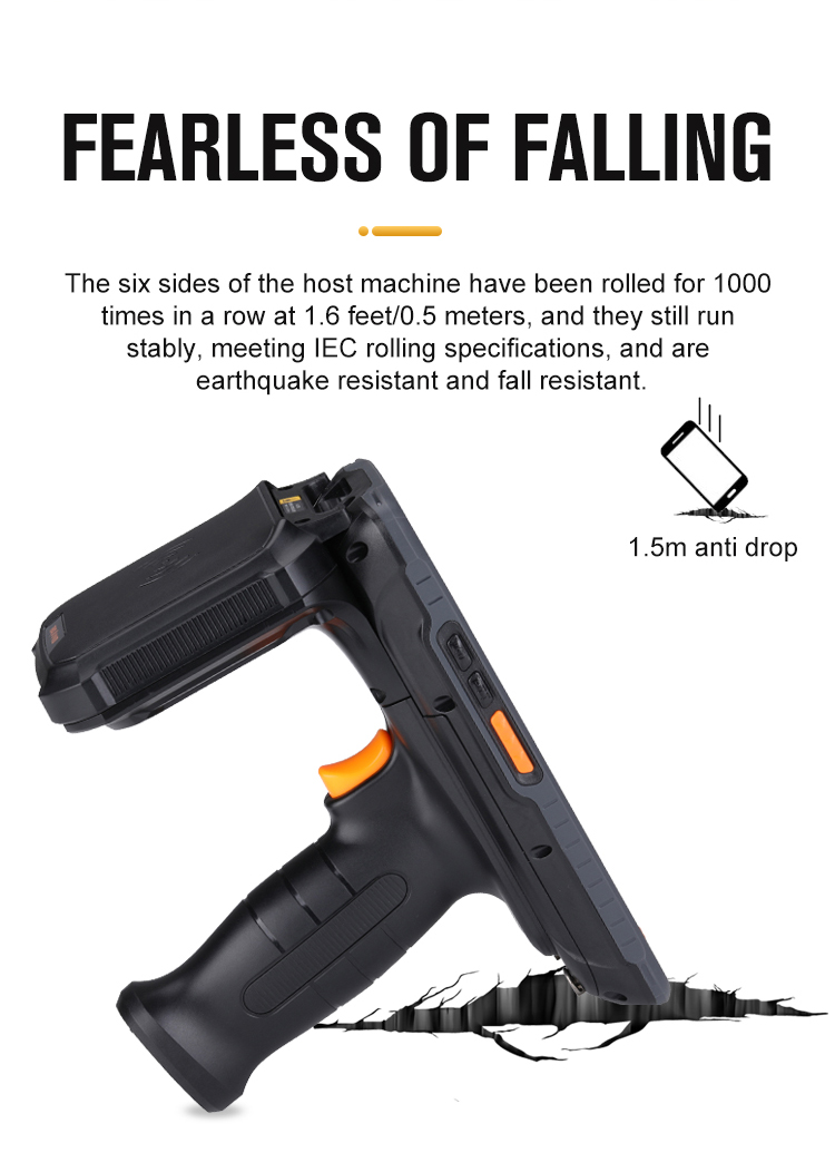 New Arrival Android Qr Code Pda Scanner NFC QR Code Scanning Industrial Rugged Pda Barcode Scanner