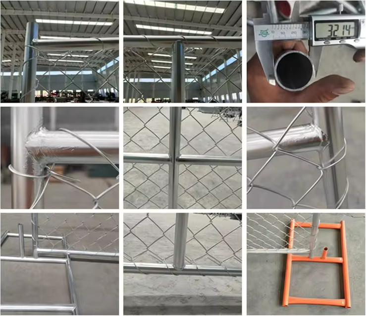 American Portable Temporary Construction Chain Link Fence 6x8 Chain Link Fence Panels