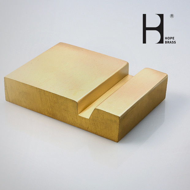 DIY Sizes Brass Extruding Profiles Extruded Copper Profiles Wide Range Size Customized Drawing 5 ~180mm Chinese Factory