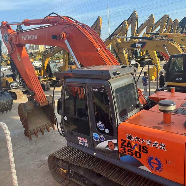 Used Heavy Machinery ZX350 35Tons Original HItachi Large Used Excavator
