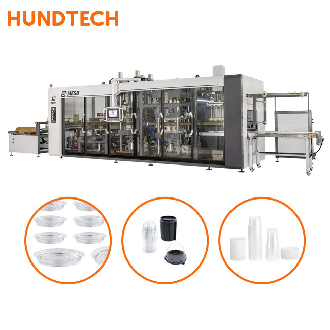 Restaurant Packaging Industrial Thermoforming Machine 7.5KW Servo Air Control