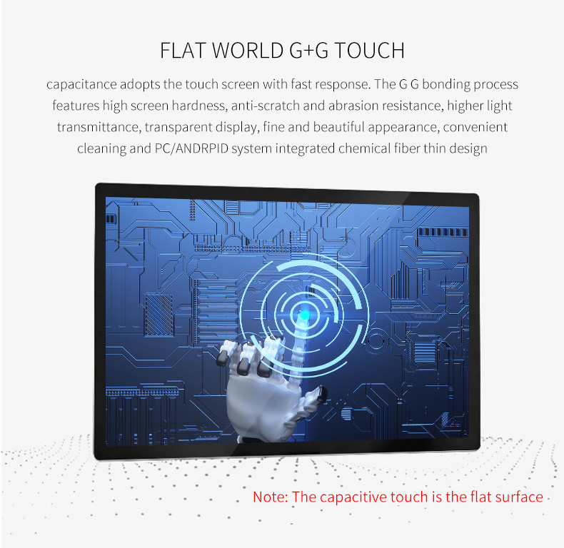 22'' Capacitive Touch Screen Display Embedded Query Industrial Computer