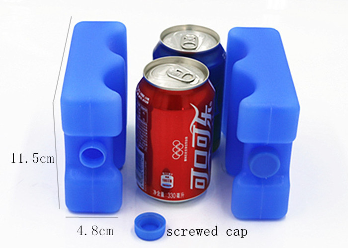 Breast Milk Lightweight Blue Ice Packs Cooler Ice Blocks 4 Can Non Toxic