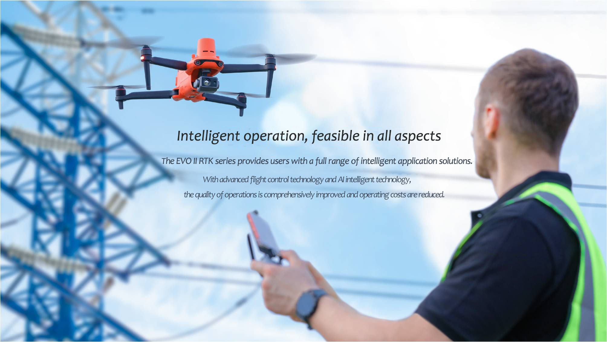 Long Time Fire Brigade Drone Security Patrol Drone 640x512 Thermal Imaging Camera PTZ HX640T-P
