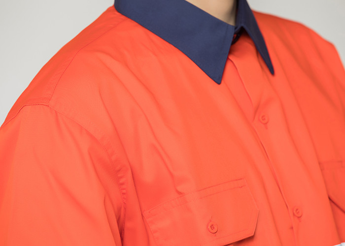 Double Stitching Safety Work Clothes High Visable Orange Jacket Bib Pants Suit
