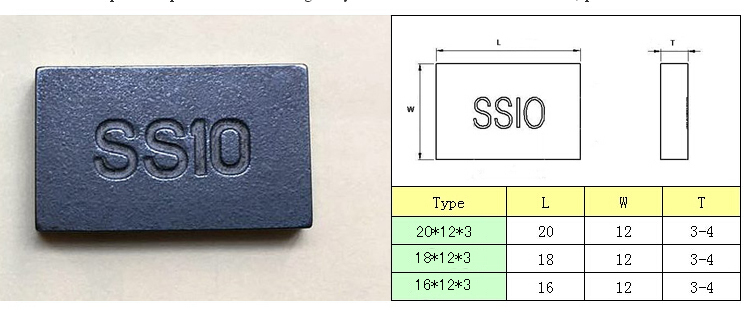 High Tensile Strength Cemented Carbide Tips , Granite Cutting Tips Easy Welding