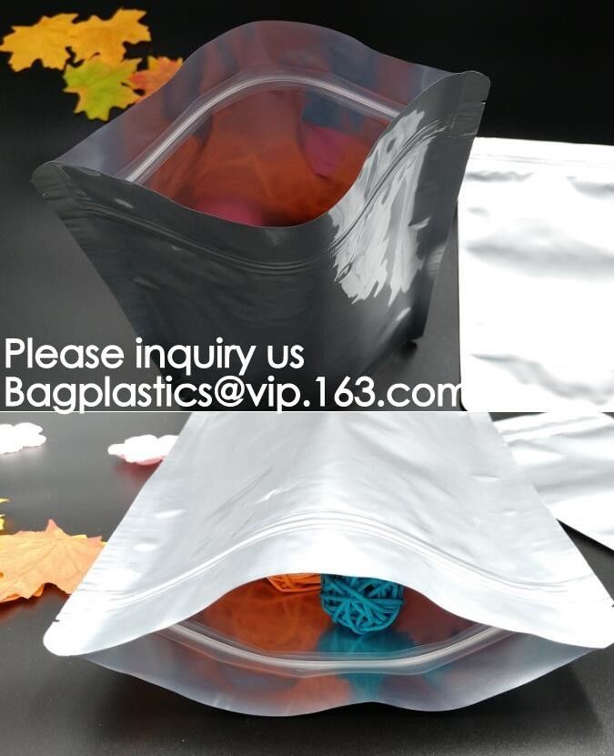 polypropylene Crystal Clear Cello Bags flat square block bottom opp bag,candy opp square bottom cello bag bagease packag