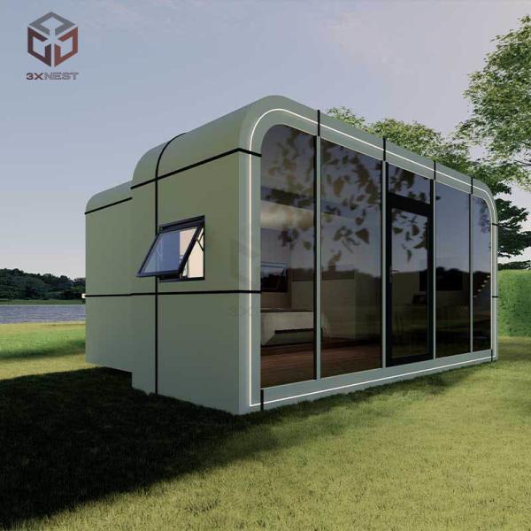 Quality Folding Apple Cabin Prefabricated Pod Homes Living Space for sale