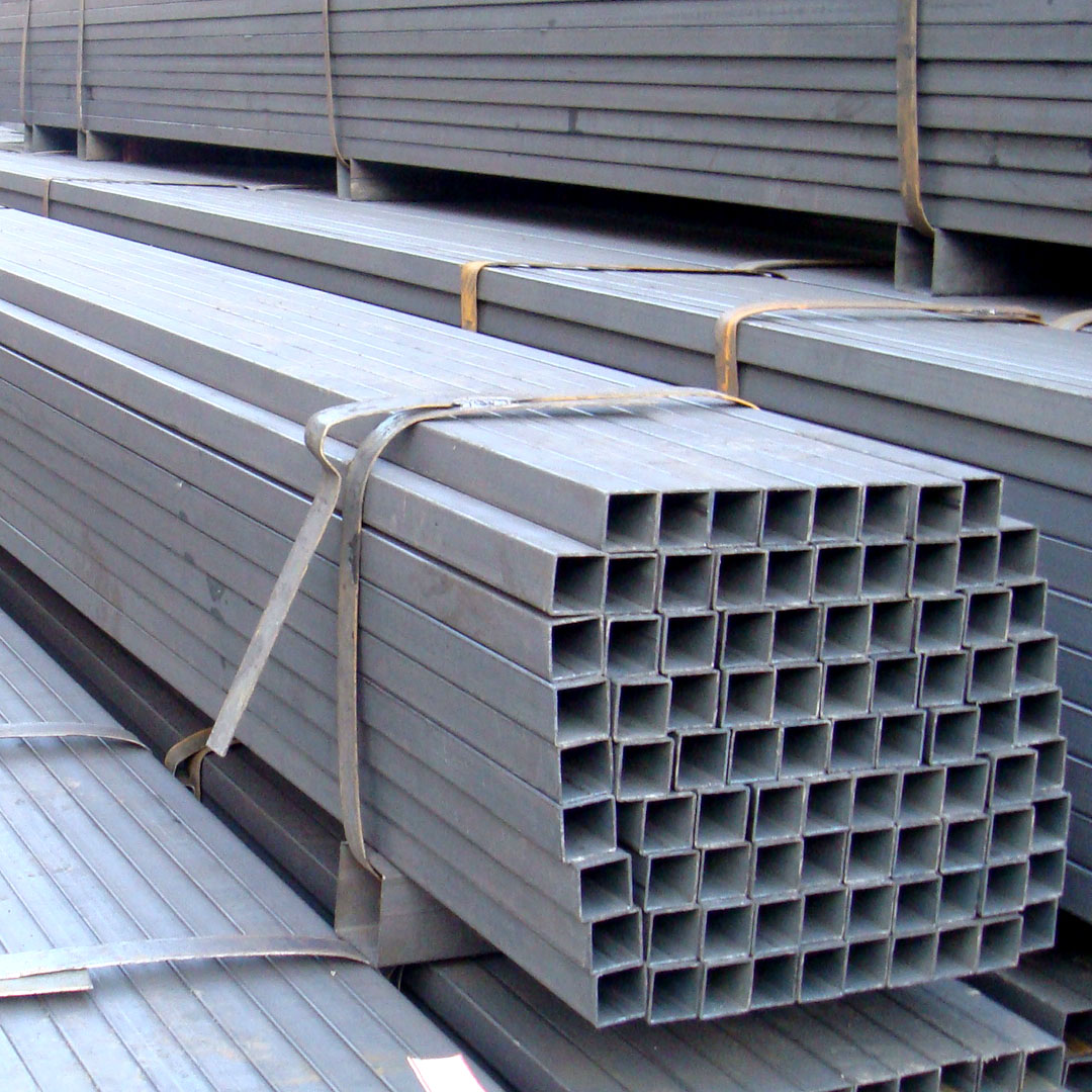 ASTM 7mm Black Metal Square Tubing S235JR 2 Inch Black Steel Pipe