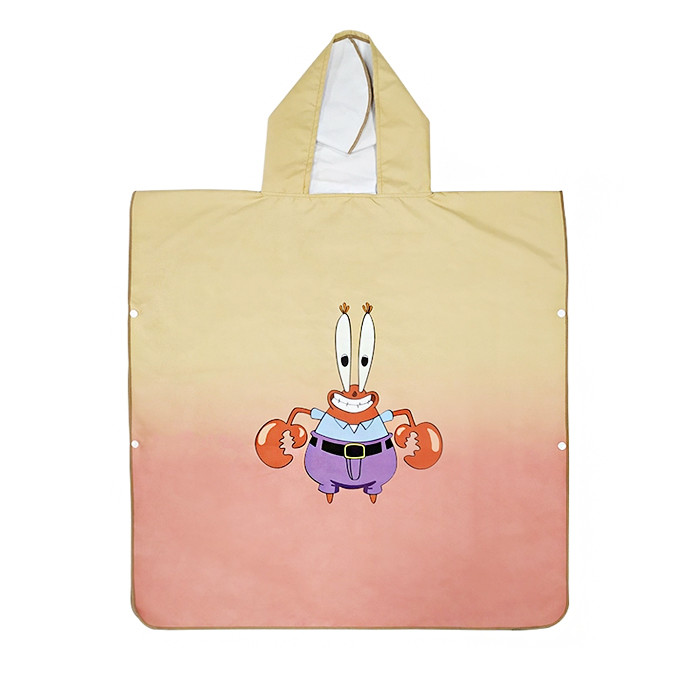 Personalised Printed Microfiber Childrens Beach Poncho Hooded Towels 40x80cm