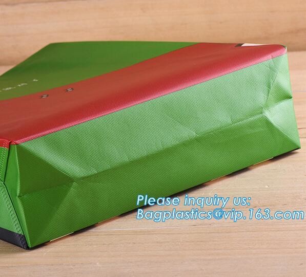 Cheap 100% New Recyclable Whole Bag Heat Sealed Machine Made PP Non Woven Bag with Strip, bagplastics, bagease, pak, pkg
