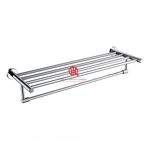 Double Bathtowel Shelf,Brass Material Chrome Finished,Bathroom Accessories,Towel