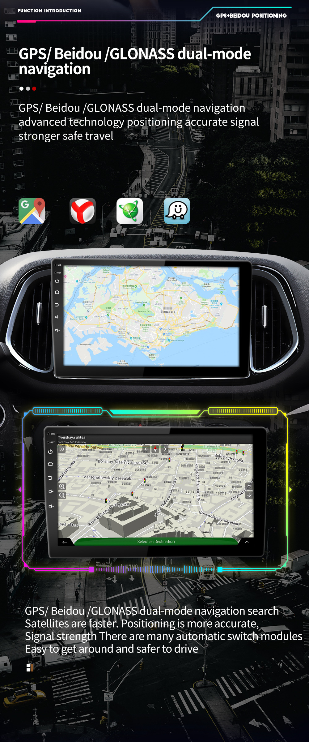 9 inch/10 inch Android 12 Auto Multimedia Player for Honda VW Hyundai Kia Suzuki Toyota Nissan