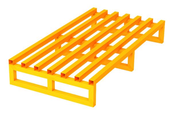 Anti Corrosion Tubular Top Steel Metal Steel Pallet Industrial Iron 4 Way Entry