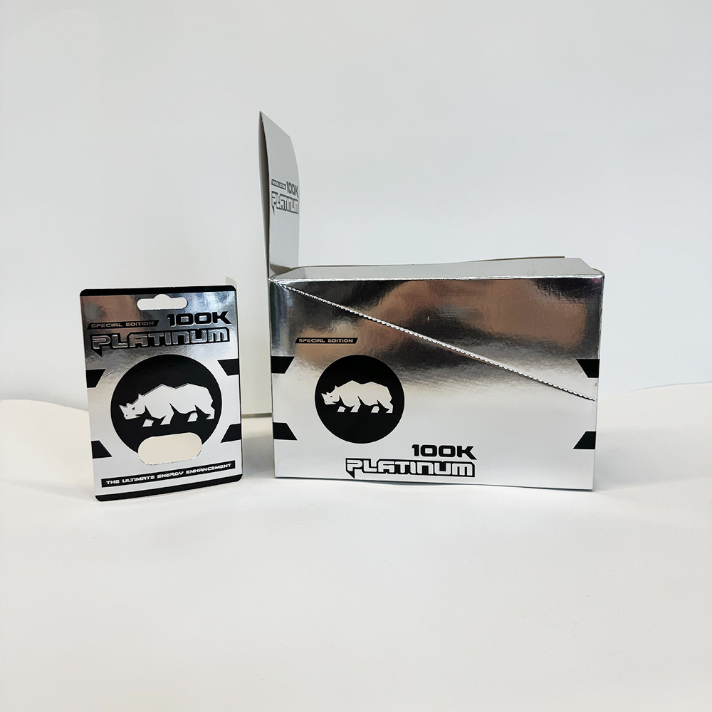 RHINO 69 Enhancement Pill Sliver Cardboard Packaging Box Customized