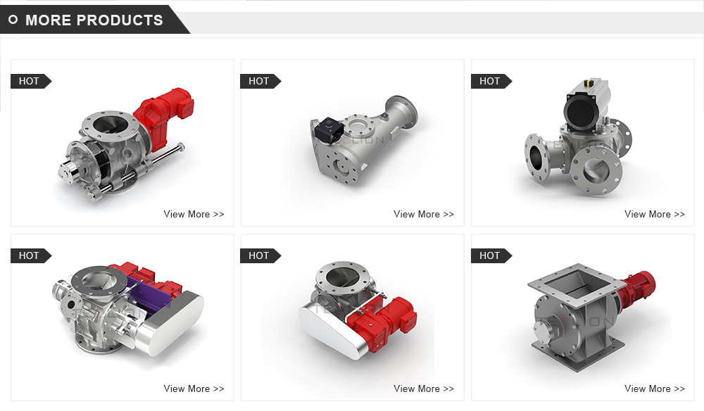 Return Pneumatic Conveying Valves Diverter Gate For Material Handling System