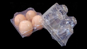 15packs Disposable PET Clear Plastic Egg Tray 71mm Square Egg Tray Holder