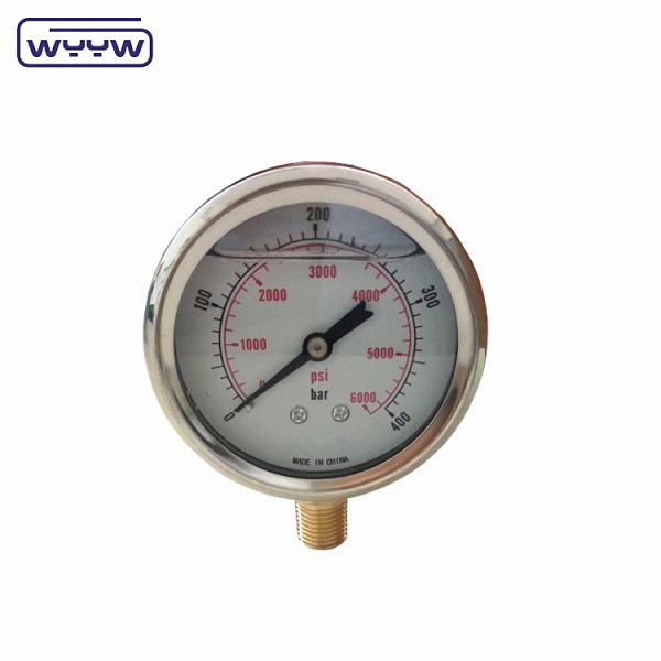 Quality Heavy Duty Manometer Liquid Filled Pressure Gauge for sale