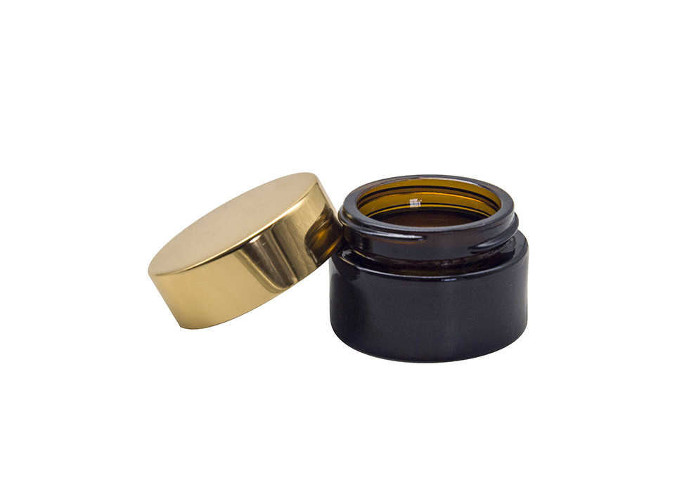 Small Empty Clear Amber Glass 5ml Empty Makeup Pots