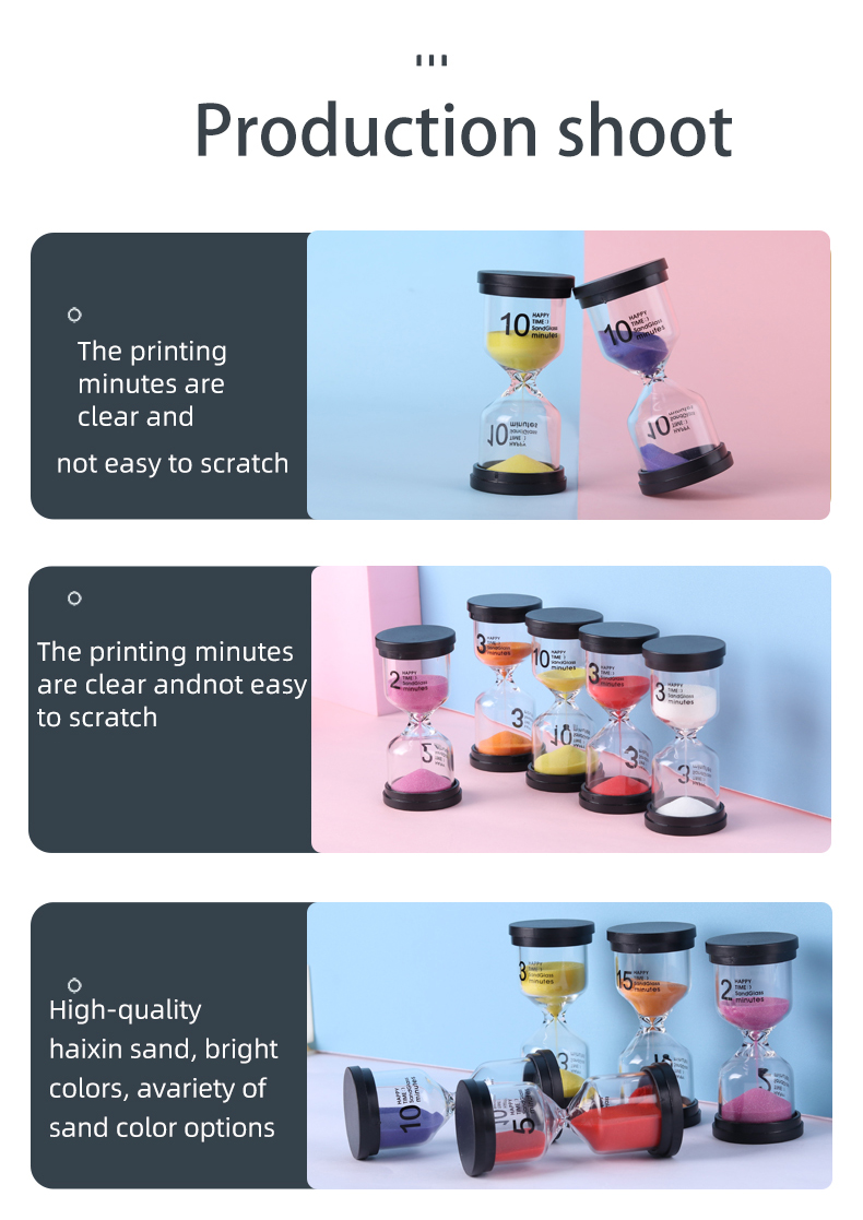 6 Colors Digital Hourglass Timer , Quicksand Hourglass Zandloper