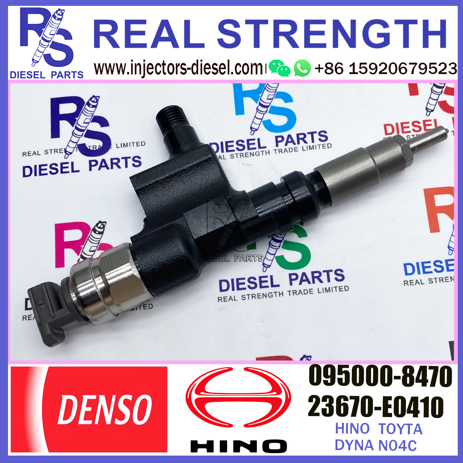 Diesel fuel injection common rail injector 095000-8470 23670-78160 23670-E0410 095000-8471 for HINO TRUCK