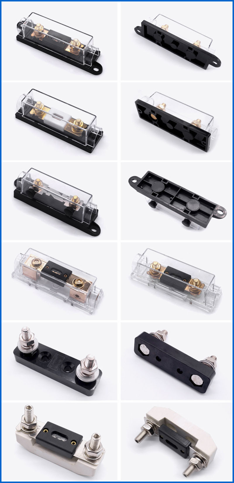 Bakelite Body PCB Mount ANL Fuse Holder 25A - 500A For Car Boat Truck