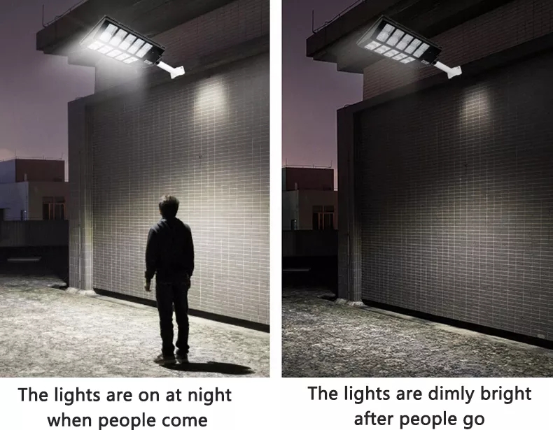 600W 800W 1000W LED Solar Powered Lights Solar Panel Street Lamp