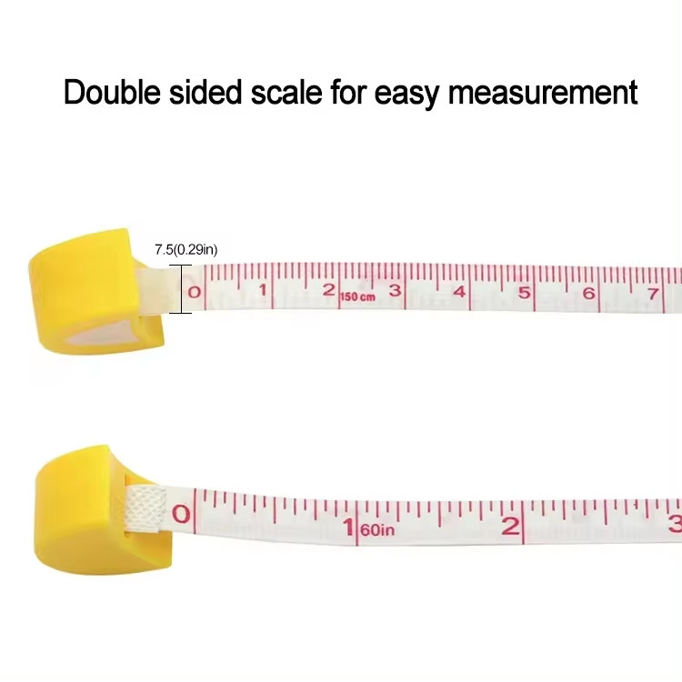 Custom Cute Cartoon Animal Design Portable Tape Measure Frog Panda Tiger And Pig With Key Ring Attachment