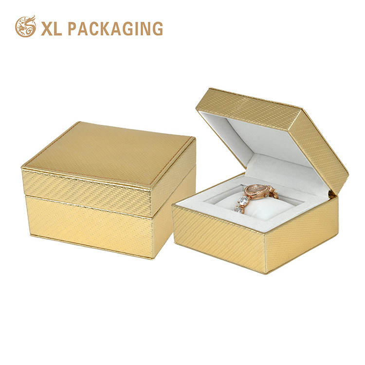 Customized Logo Men Woman Watch Set Packaging Box with Pillow , Luxury Watch Paper Gift Packaging Box