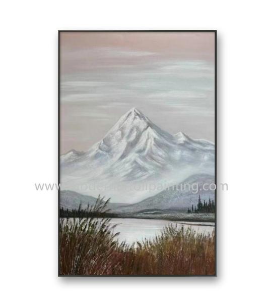 Handpainted Mountains Oil Painting Modern Landscape Canvas With Romantic