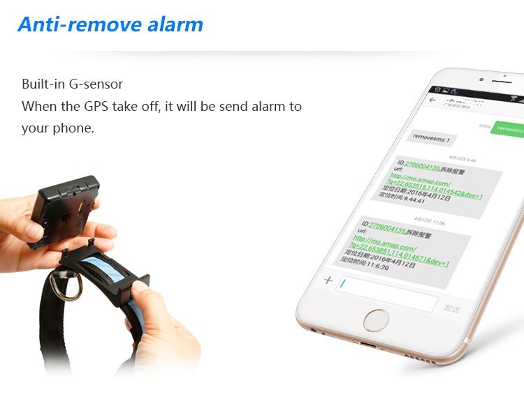 Solar Powered GPS Real Time Wireless Cattle Tracker Anti - Remove Alarm