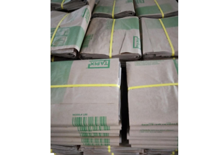Open Mouth Multiwall Kraft Paper Bags , Degradable Garbage Bag Folding Packaging