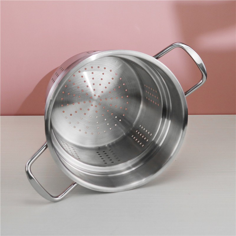 Multifunction Spaghetti Kitchen Soup Pots Stainless Steel With Strainer Insert