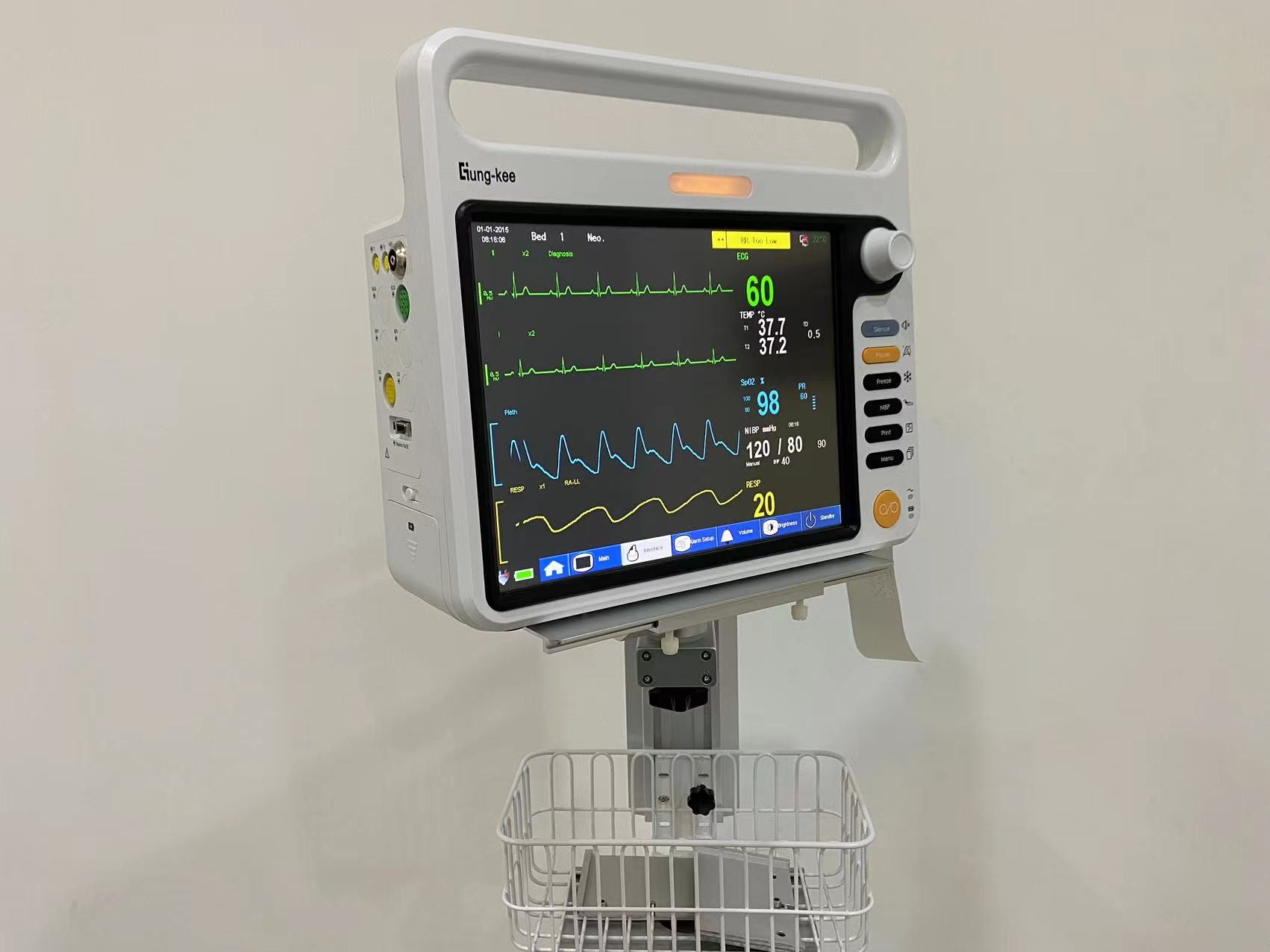 12.1" Vital Signs Portable Patient Monitor Medical For Pediatric Neonate