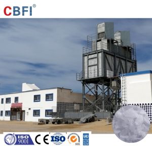 Rake Structure Flake Ice Making Machine With Hanbell Screw Type Compressor