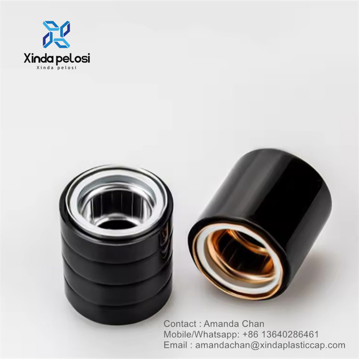Custom Logo Magnetic Perfume Bottle Cap Aluminium Metal Plastic Bottle Cap