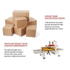 Bottom Tape Carton Sealing Tape Machine Customizable For Corrugated Box