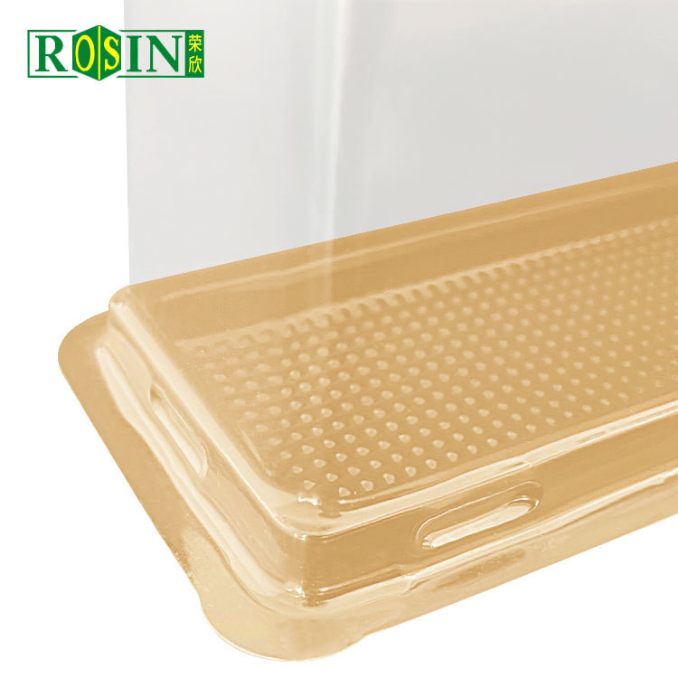 Square Single Plastic Hinged Cupcake Containers Disposable Food Grade